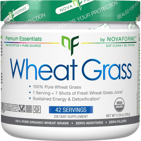 Nova Forme Wheat Grass Powder 42 Servings - Discontinued