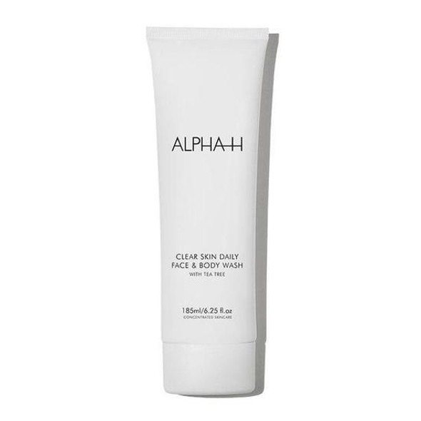 Alpha-H Clear Skin Daily Face  Body Wash With 2 Salicylic Acid  Tea Tree 185ml
