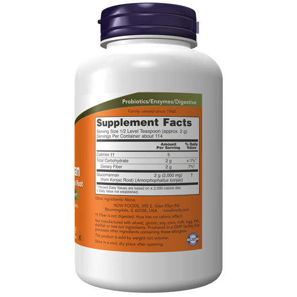 Now Foods Glucomannan 100 Percent Pure Powder - 226 g