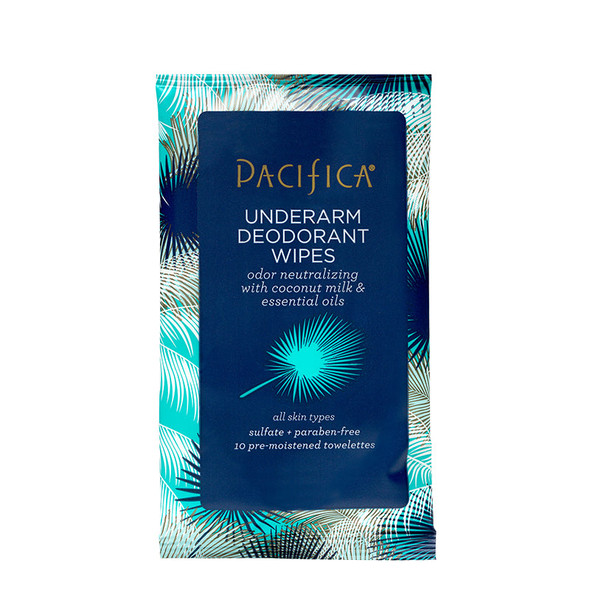 Pacifica Coconut Milk & Essential Oils Underarm Deodorant Wipes (10 ct)