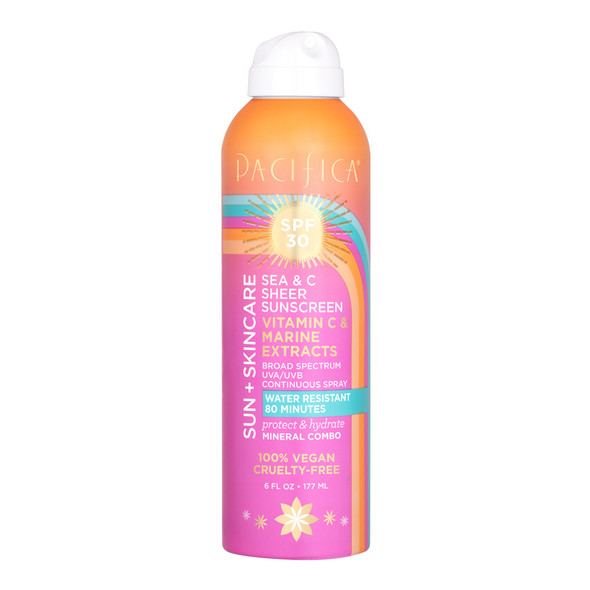 Pacifica Sea & C Sheer Sunscreen Spray SPF30