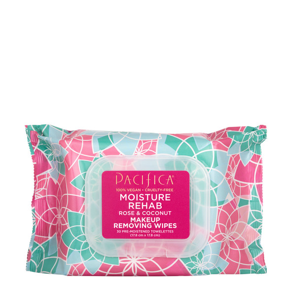Pacifica Moisture Rehab Rose & Coconut Makeup Removing Wipes