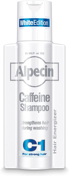 Alpecin Limited White Edition Mens Shampoo | New Invigorating Fresh Fragrance 250ml | Hair Growth Shampoo | Men Shampoo for Natural Strong Hair