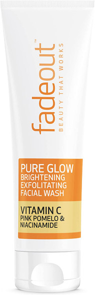 Fade Out Pure Glow Brightening Exfoliating Facial Wash with Vitamin C, Pink Pomelo and Niacinamide