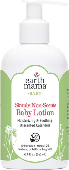 Earth Mama Natural Simply-Scents Baby Lotion with Organic Calendula, 8-Fluid Ounce