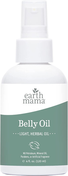 Earth Mama Belly Oil for Dry, Stretching Skin | To Encourage Skin's Natural Elasticity During Pregnancy & Beyond, 8-Fluid Ounce (Packaging May Vary)