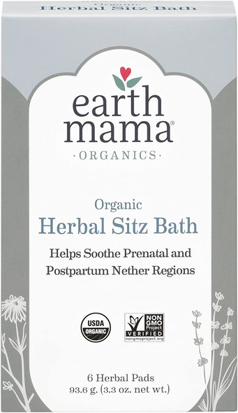 Earth Mama Organic Herbal Sitz Bath for Pregnancy and Postpartum, 6-Count