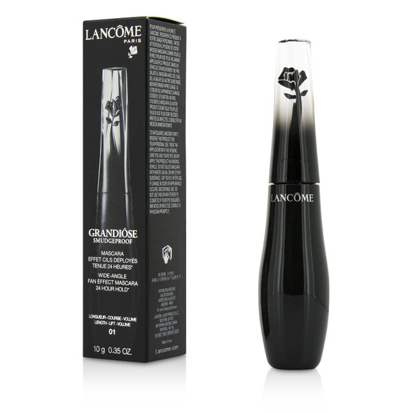 LANCOME Grandiose Smudge Proof Mascara for Women, 0.43 Pound, 01 Noir, 6.88 Oz (LNGRANMA1W-A)