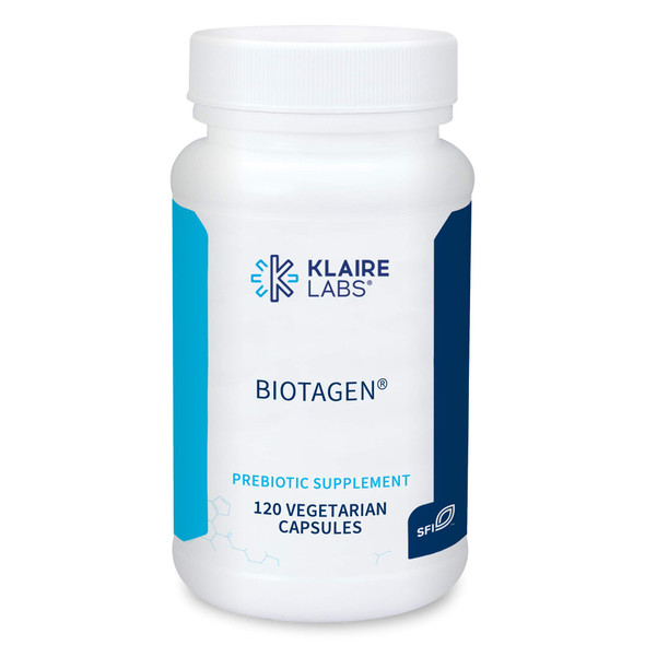 Klaire Labs Biotagen - Prebiotic Inulin, Beta-Glucan & Arabinogalactan to Support Gut Microbiota (120 Capsules)