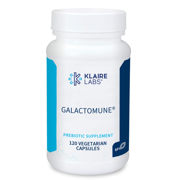 Klaire Labs Galactomune - Prebiotic Blend with Beta-Glucan & Galactooligosaccharides for Immune Support, Soy & Gluten-Free (120 Capsules)