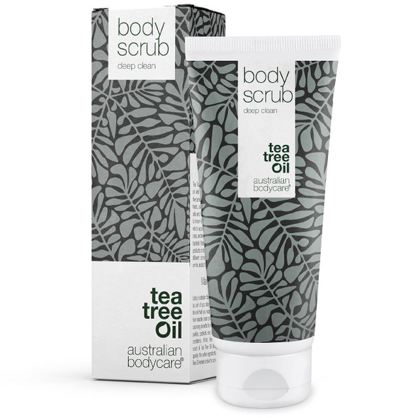 Australian Bodycare Body Scrub for Women & Men 200 ml | Tea Tree Oil Body Scrub Exfoliator | Foot Scrub for Hard Skin | for Pimples on The Back & Body | with Australian Tea Tree Oil