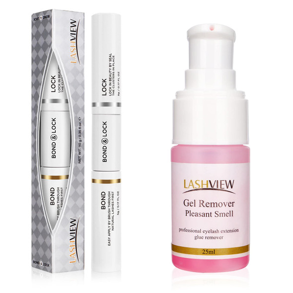 LASHVIEW Lash Bond and Seal + Eyelash Extension Remover Mixed Bundle