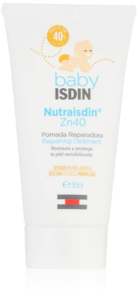 ISDIN Nutraisdin Zn40 Repairing Ointment (50ml) |Â Calming and Cooling Effect | Intense Hydration and Repair