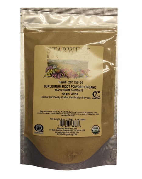 Bupleurum Root Powder Org 4 Oz