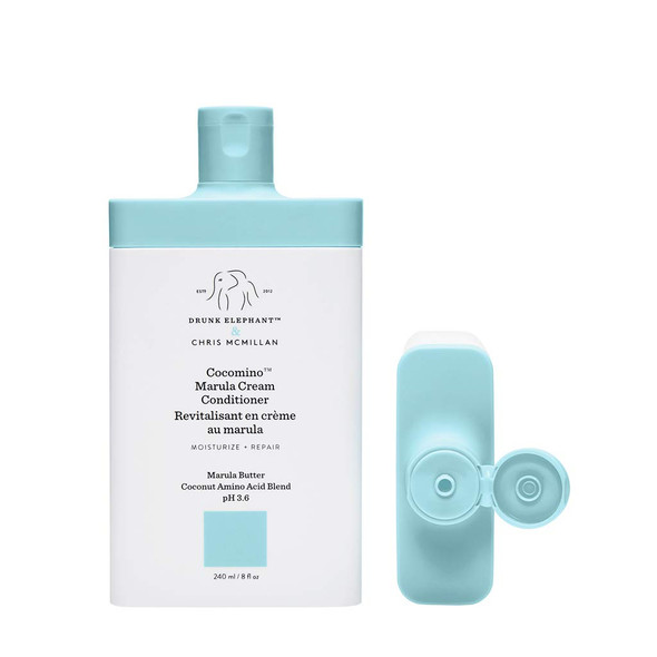 Drunk Elephant Cocomino Marula Cream Conditioner. Concentrated and Scalp-Friendly Nourishing Conditioner for Hair. (8 fluid ounces)
