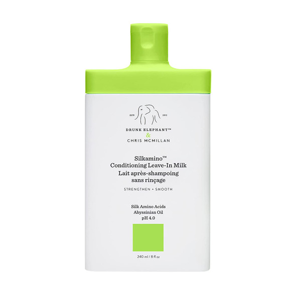 Drunk Elephant Silkamino Conditioning Leave-In Milk -Smooths, Repairs and Strengthens All Hair Types. 8 Fl Oz