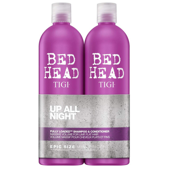 BED HEAD by TIGI Fully Loaded Tween Duo Volume Shampoo & Conditioning Jelly For Fine, 25.3 Fl Oz (Pack of 2)