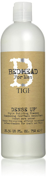 Bed Head for Men by Tigi Dense Up Mens Thickening Style Building Shampoo 750 ml