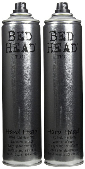 TIGI Bedhead Hard Head Hairspray, 10 oz, 2 pk