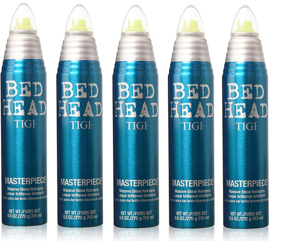 Tigi Bed Head Masterpiece Massive Shine Hairspray - 9.5 Oz (5 PACK)