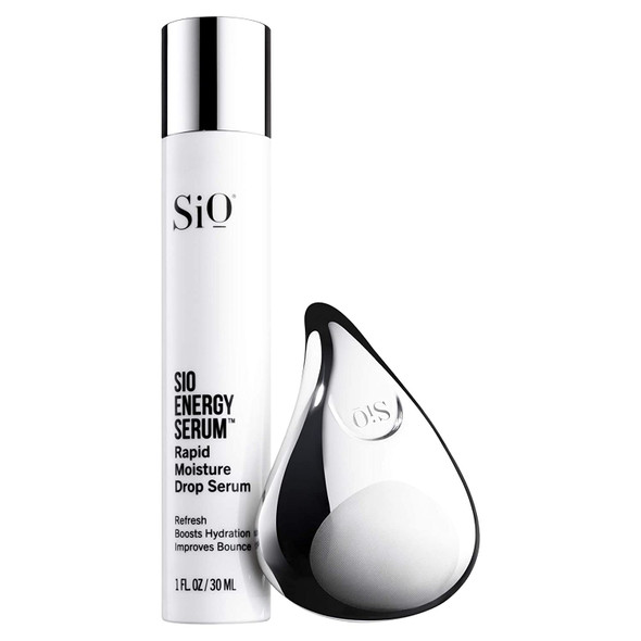 SiO Cryo System - Cold Therapy Facial Massager and Serum - Toning Tool - Reduce Fine Lines, Wrinkles, Pore Size, and Puffiness - Smooth and Tighten Skin