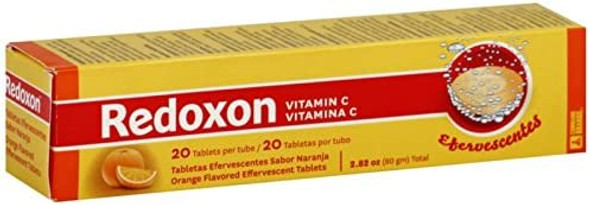 Redoxon Orange Effervescent Vitamin C with Con Zinc, 20 Tablets (6 Pack) 20 Count