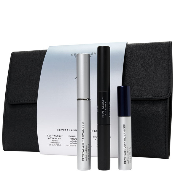 RevitaLash Cosmetics, RevitaLash Favorites - RevitaLash Advanced 3.5ml, RevitaBrow Advanced 1.5ml, Mini Double-Ended Volume Set & Signature Cosmetic Bag