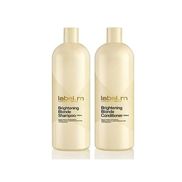 Label.M Brightening Blonde Shampoo And Conditioner (1000ml) Duo