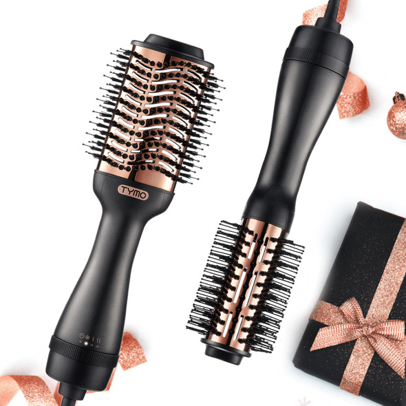 Hair Dryer Brush - TYMO Ionic Blow Dryer Brush & Volumizer, Professional One-Step Hot Air Brush with Enhanced Titanium Barrel, Hair Dryer And Styler in One