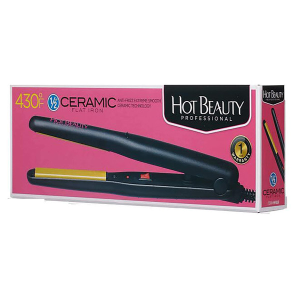 Hot Beauty Kiss Products 1/2' Ceramic Flat Iron, 1 Ea