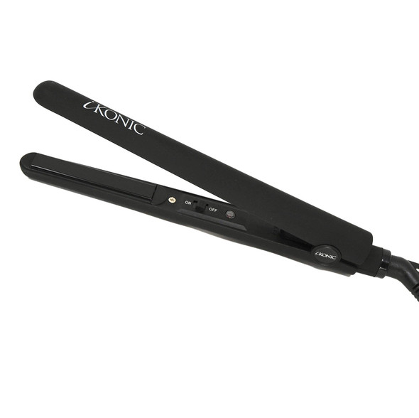 iKonic Petite Mini Hair Straightener  1/2 inch Ceramic Travel Flat Iron  Small Tourmaline Straightening and Curling Iron