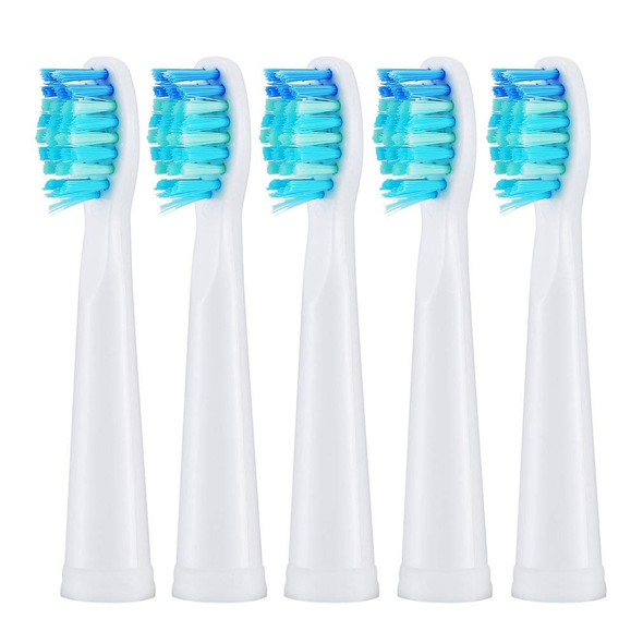 Electric Toothbrush Replacement Heads Compatible with FW, Toothbrush Heads Compatible with Fairywill 507/508/551/515/917/959/ 2011/FW-D1/D3/D7/D8(5pc Medium Soft White)