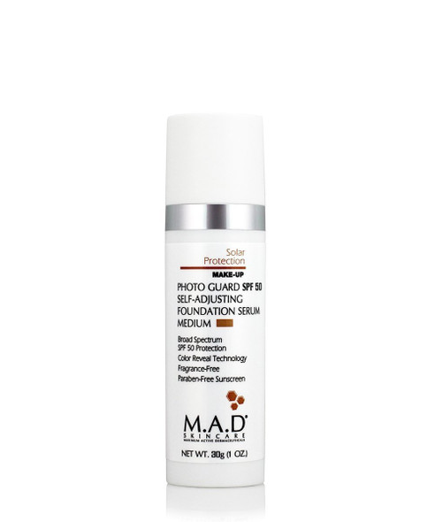 M.A.D Skincare Photo Guard SPF 50 Broad Spectrum Self-Adjusting Foundation Serum - Medium - by Maximum Active Dermaceuticals 1oz