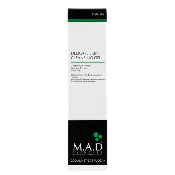 M.A.D Skincare Delicate Skin Cleansing Gel - Extra Gentle 6.75 oz.