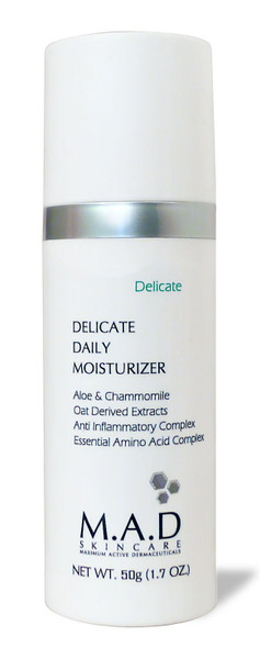M.A.D Skincare Delicate Daily Moisturizer - For Sensitive Skin 1.7 oz.