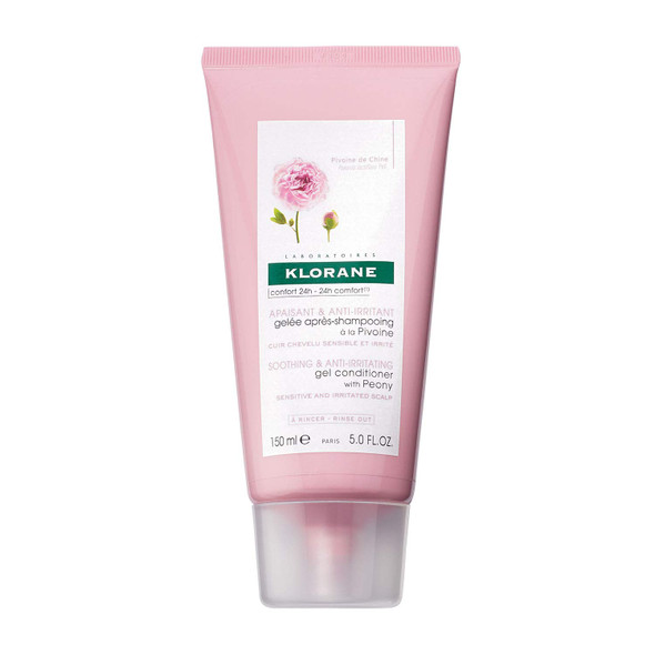 Klorane Gel Conditioner with Peony, Soothing Relief for Dry Itchy Flaky Sensitive Scalp, pH Balanced, Provides Scalp Comfort