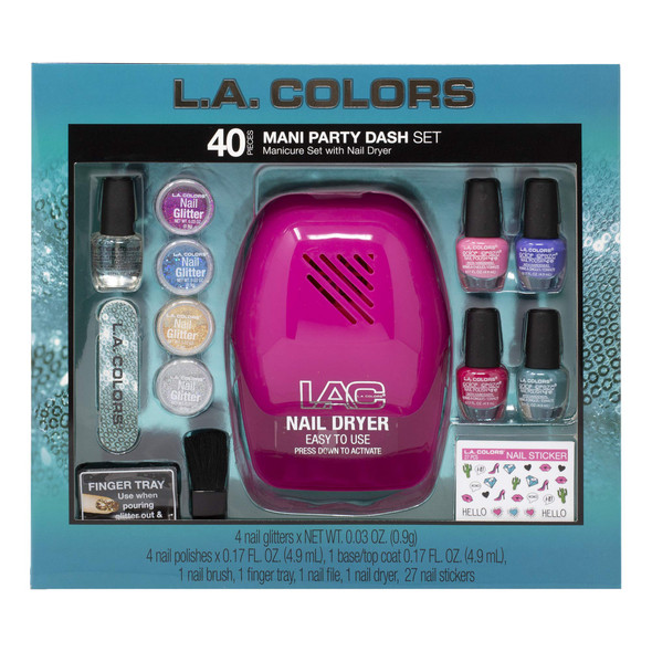 L.A. Colors 40 pc polish nail dryer set, 0.17 Fl Oz