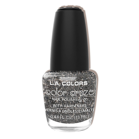 L.A. Colors Craze Nail Polish, Sparkling Diamonds, 0.44 Fluid Ounce