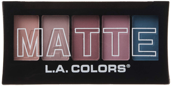 L.A. Colors Matte Eyeshadow In Teal Argle - Mattes Lidschatten-Pigment, Intensiver Farbauftrag