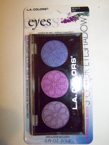 L.A. Colors 3 Color Eyeshadow, Iris