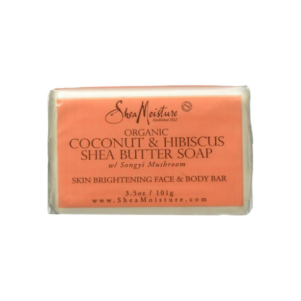 Shea Moisture Organic Coconut & Hibiscus Shea Butter Soap 3.5 oz