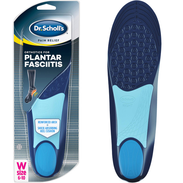 Dr. Scholl's Pain Relief Orthopedics for Women with Plantar Fasciitis, 1 Pair, Size 6-10