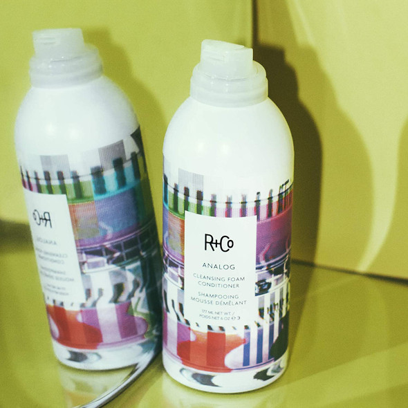 R+Co Analog Cleansing Foam Conditioner, Weightless Conditioner for Nourished, Shiny and No-Frizz Hair