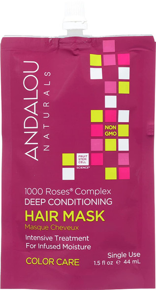 Andalou Naturals, 1000 Roses Hair Care Mask, 1.5 Fl Oz