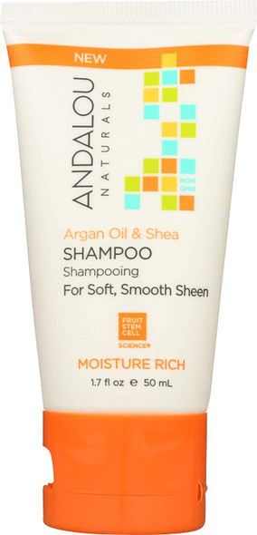 Andalou Naturals, Shampoo Argan Oil And Shea, 1.69 Fl Oz