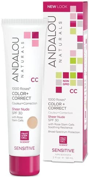 Andalou Naturals 1000 Roses Color Plus Correct Sheer Nude SPF 30 2 oz (pack of 1)