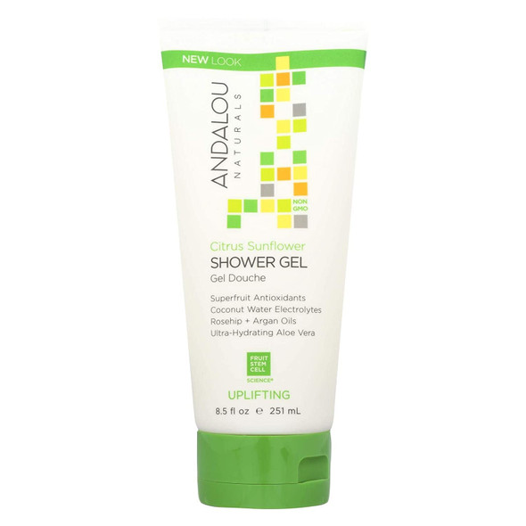 Andalou Naturals Shower Gel, Citrus Verbena Uplifting - 8.5 Fl Oz