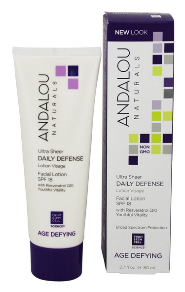 Andalou Naturals Daily Defense with SPF 18 Age-Defying Facial Lotion - 2.7 fl oz Andalou Naturals Daily Defense with SPF 18 Age-Defying Facial Lotion - 2.7 fl oz