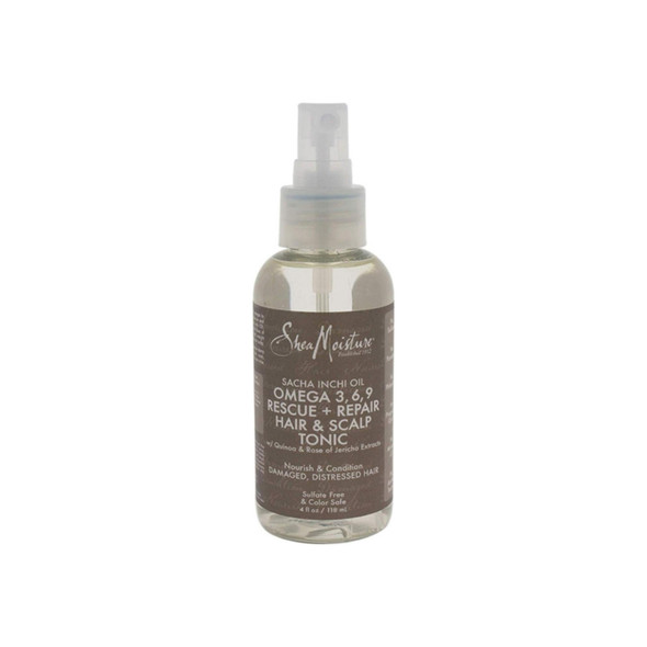 Shea Moisture Sacha Inchi Oil Omega 3, 6 , 9 Rescue + Repair Heat Protect Oil Serum, 4 oz