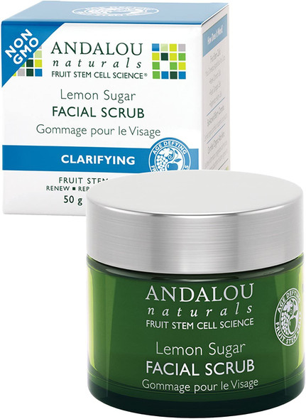 Andalou Naturals Facial Scrub Lemon Sugar Clarifying 1.7 oz (50 g)